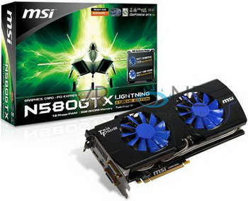 MSI N580GTX lightning 3gb